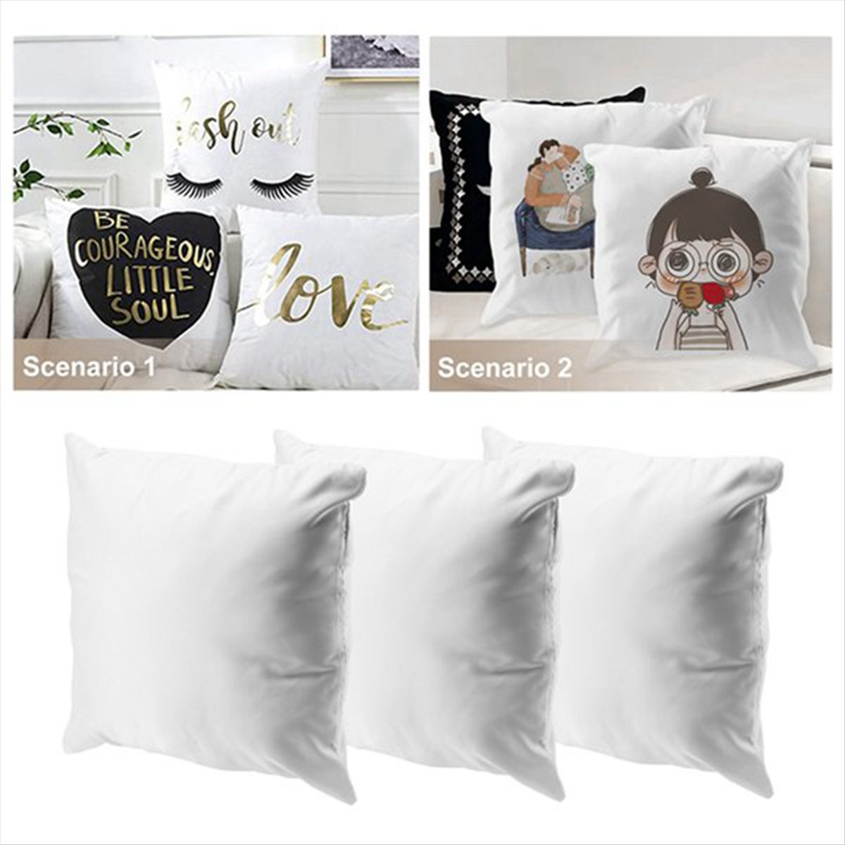 Pillow Cover Sublimation - N14R Set di 8 Federe per