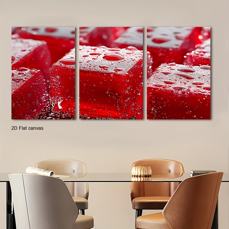 Canvas Wrap Ready - 3 quadri incorniciati con cubi di